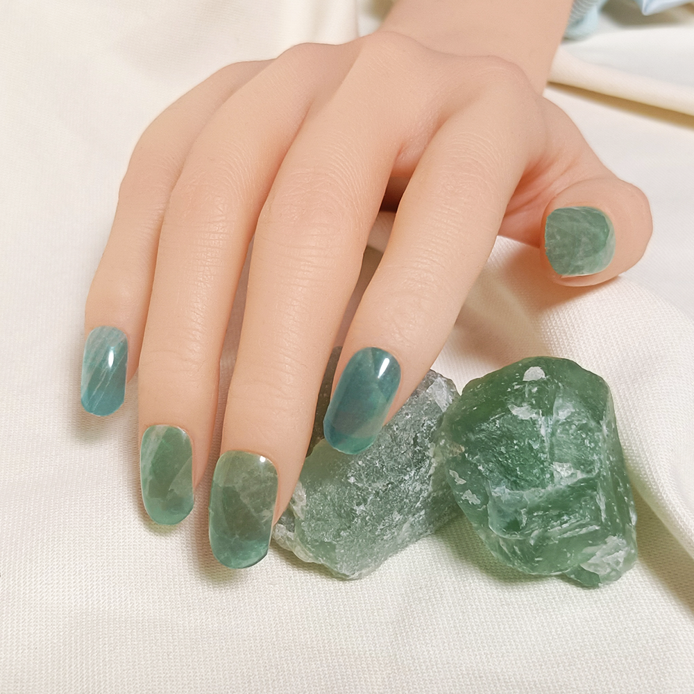 半硬化ジェルネイルシール Gel Nail Stickers【A016】Fluorite
