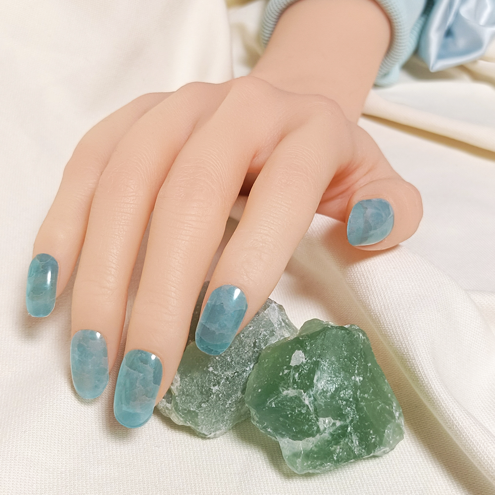 半硬化ジェルネイルシール Gel Nail Stickers【A016】Fluorite