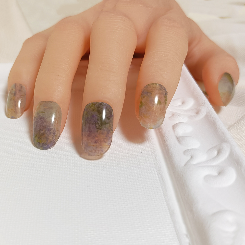 半硬化ジェルネイルシール Gel Nail Stickers【A022】Impressionism Monet