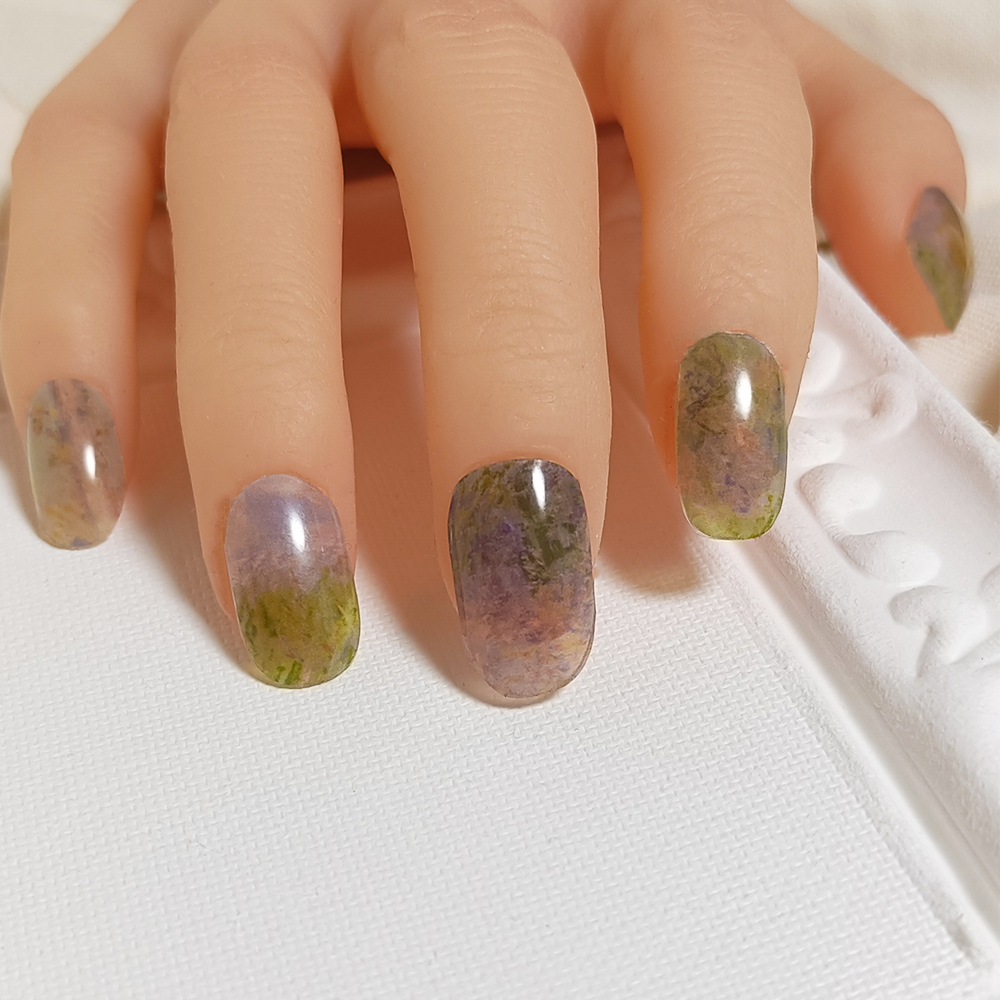 半硬化ジェルネイルシール Gel Nail Stickers【A022】Impressionism Monet
