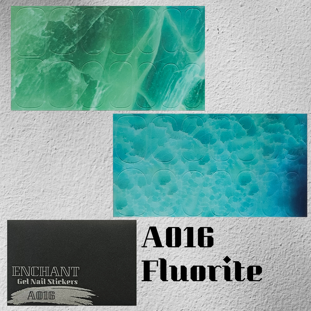 半硬化ジェルネイルシール Gel Nail Stickers【A016】Fluorite
