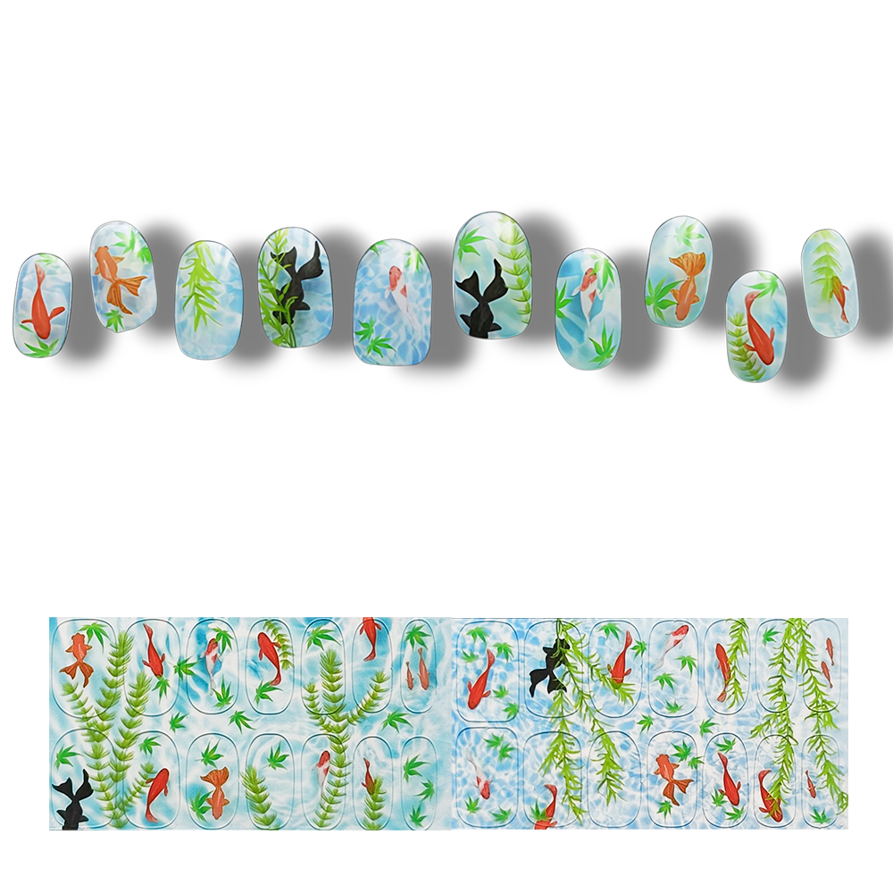 ジェルネイルシールライトセット Gel Nail Stickers【Type:A】《2nd Collection》 + Hand Light