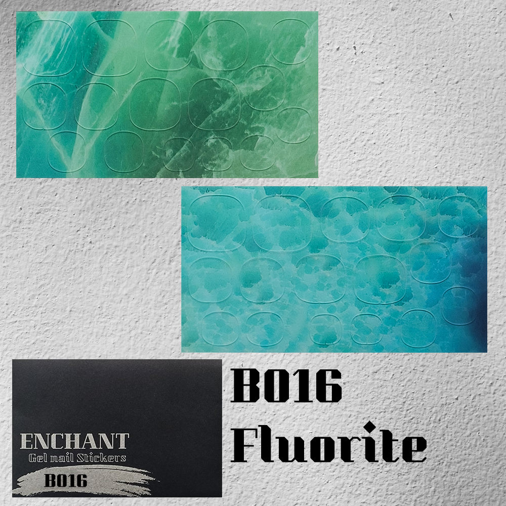 半硬化ジェルネイルシール Gel Nail Stickers【B016】Fluorite