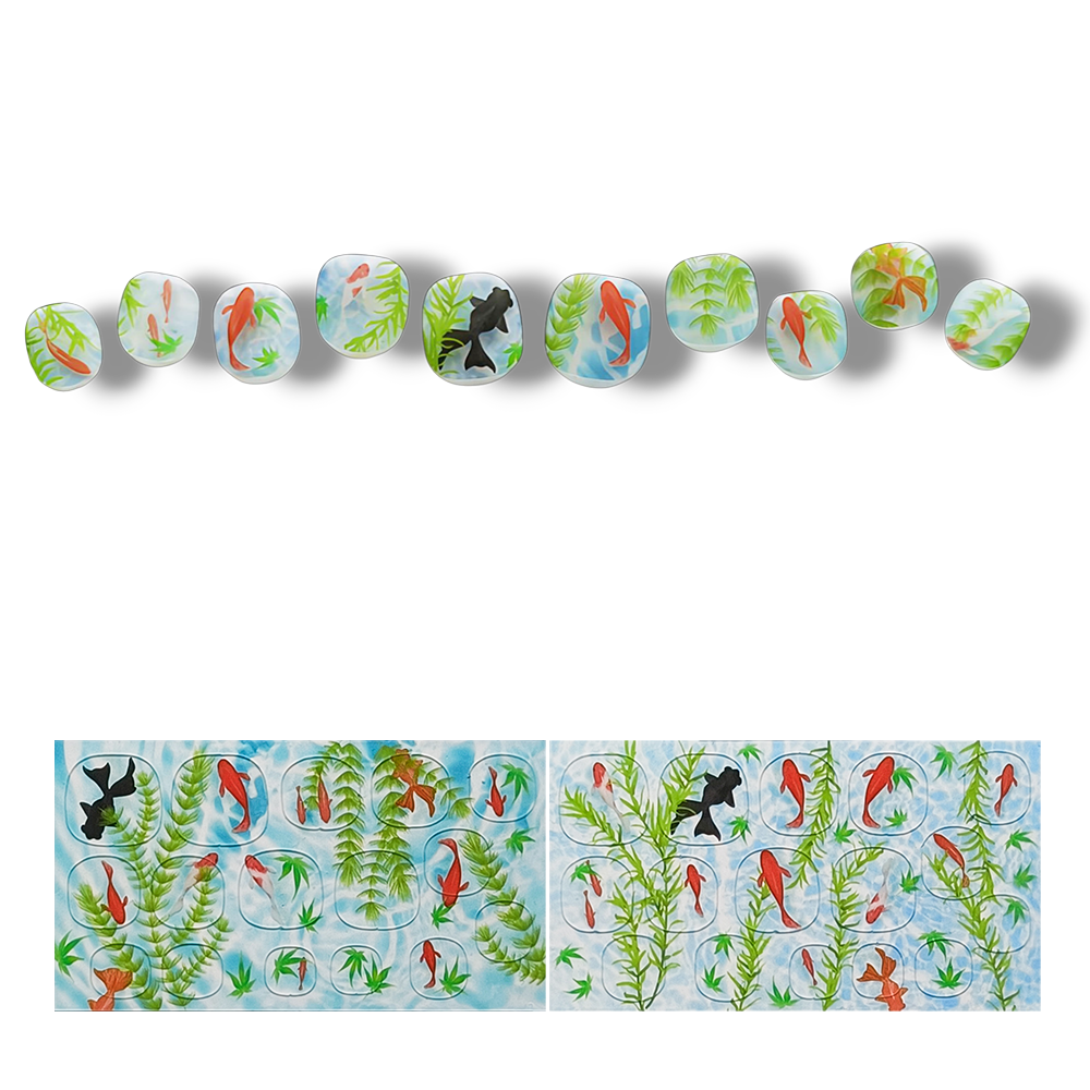 ジェルネイルシールライトセット Gel Nail Stickers【Type:B】《2nd Collection》 + Hand Light
