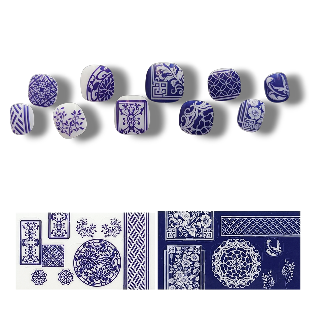 ジェルネイルシールライトセット Gel Nail Stickers【Type:B】《2nd Collection》 + Hand Light
