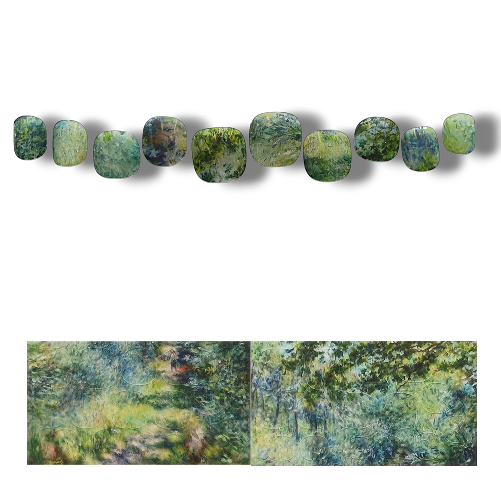 半硬化ジェルネイルシール Gel Nail Stickers【B020】Impressionism Renoir