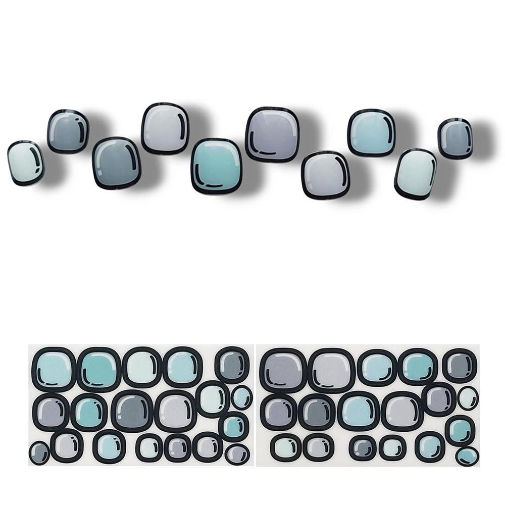 半硬化ジェルネイルシール Gel Nail Stickers【B021】2D