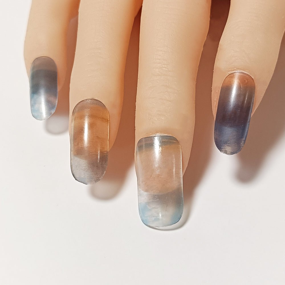 半硬化ジェルネイルシール Gel Nail Stickers【A002】Sunset × Sunrise - ENCHANT