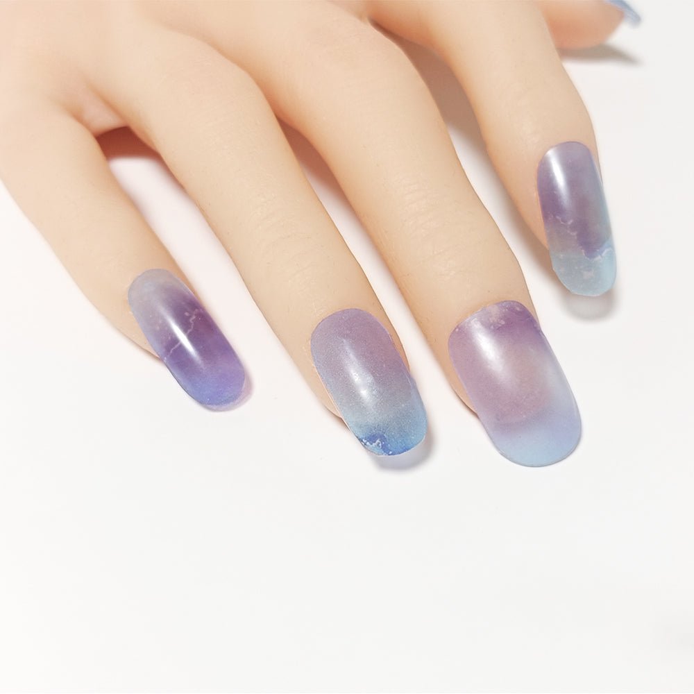 半硬化ジェルネイルシール Gel Nail Stickers【A006】Alcohol ink : Gradation - ENCHANT