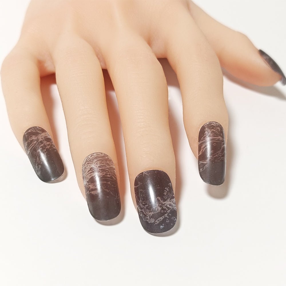 半硬化ジェルネイルシール Gel Nail Stickers【A011】water × Smoke - ENCHANT