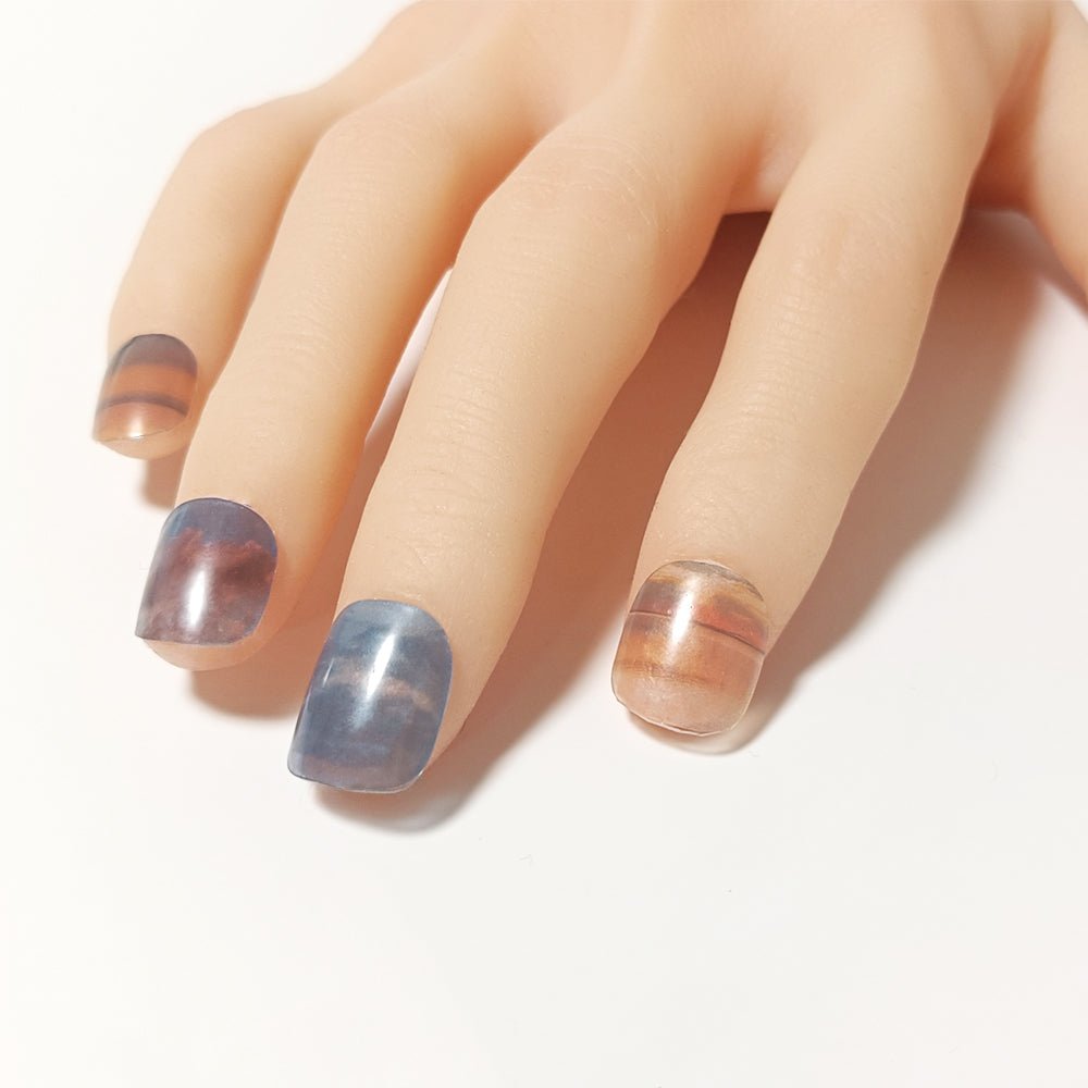 半硬化ジェルネイルシール Gel Nail Stickers【B002】Sunset × Sunrise - ENCHANT