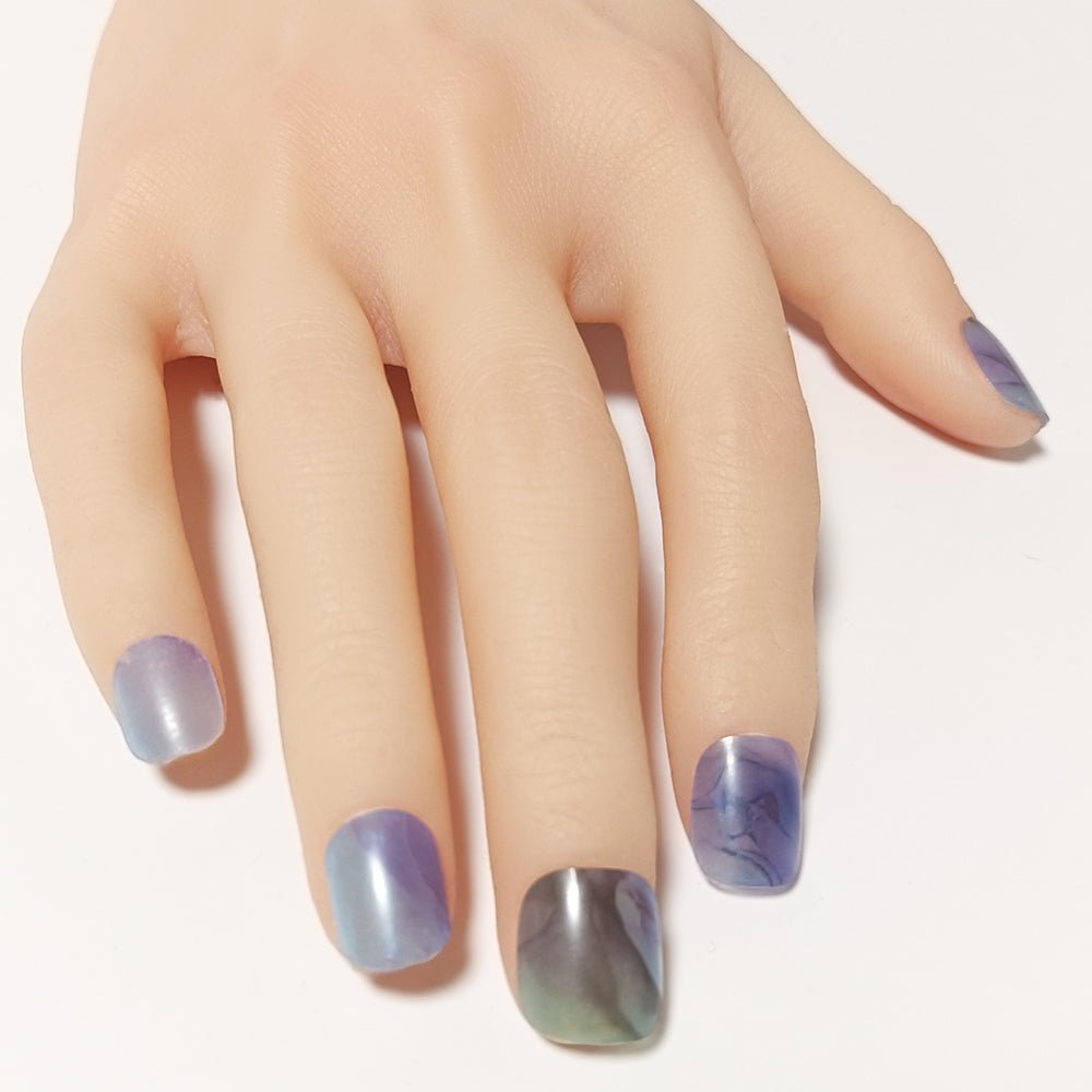 半硬化ジェルネイルシール Gel Nail Stickers【B006】Alcohol ink : Gradation - ENCHANT