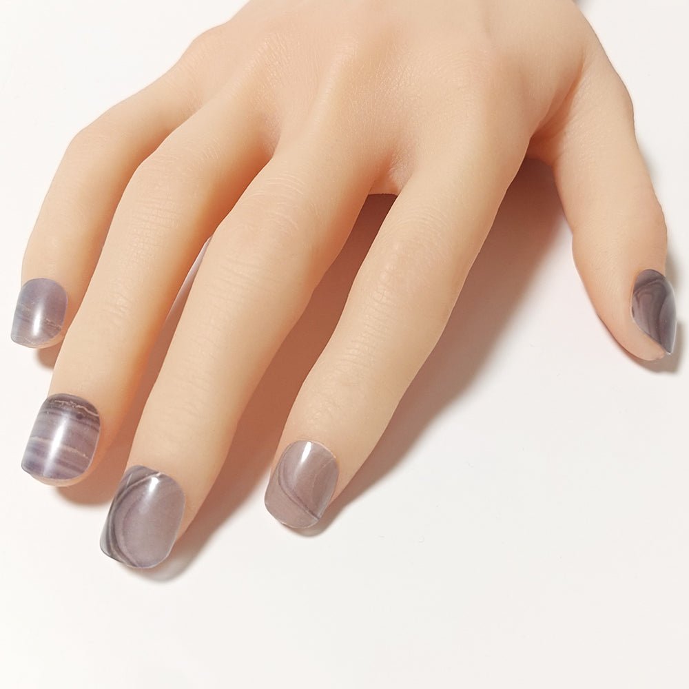 半硬化ジェルネイルシール Gel Nail Stickers【B007】Alcohol ink : Blue × Green - ENCHANT