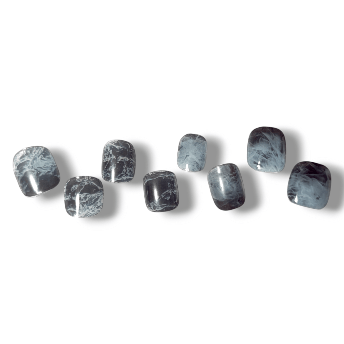半硬化ジェルネイルシール Gel Nail Stickers【B011】water × Smoke - ENCHANT