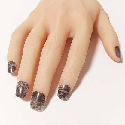 半硬化ジェルネイルシール　Gel Nail Stickers【B011】water × Smoke