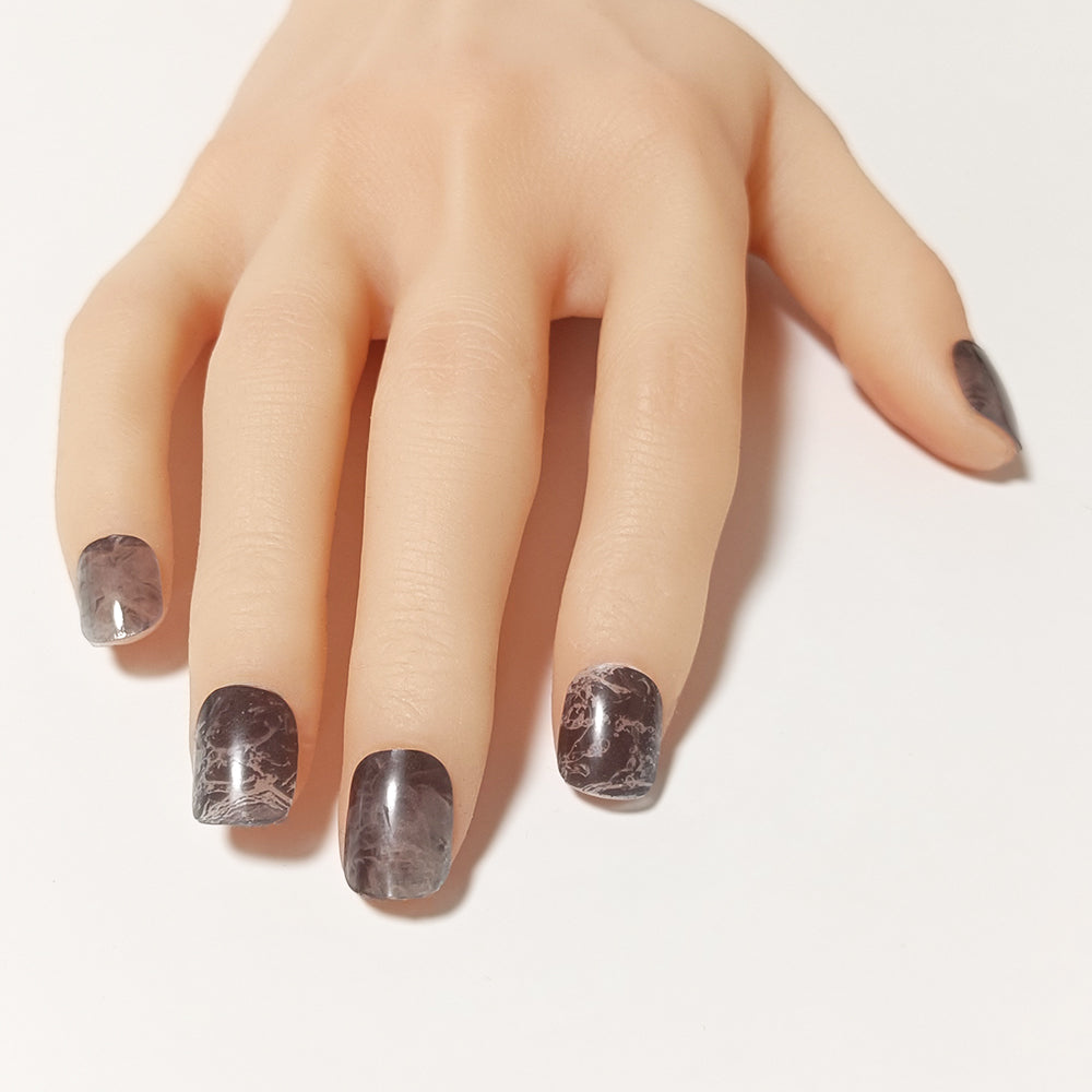 半硬化ジェルネイルシール　Gel Nail Stickers【B011】water × Smoke