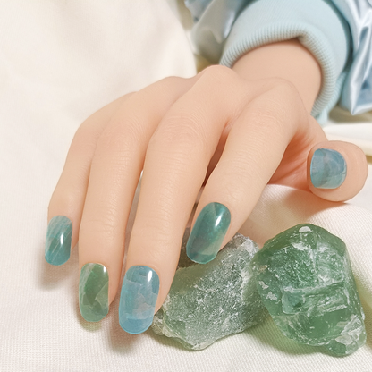半硬化ジェルネイルシール　Gel Nail Stickers【A016】Fluorite