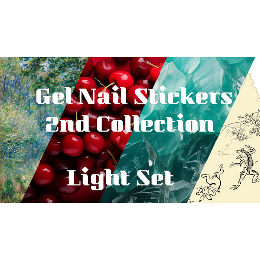 Nail Sticker Light Set Gel Nail Stickers [Type: A] + Hand Light