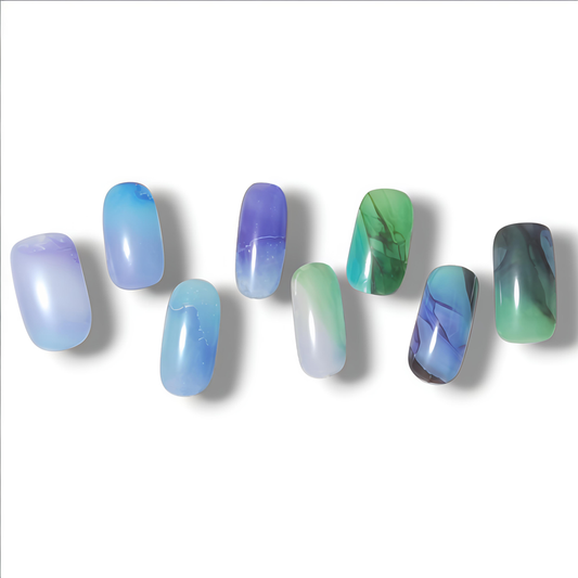 Semi-cured gel nail stickers Gel Nail Stickers [A006] Alcohol ink: Gradation