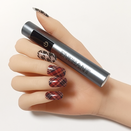Nail Sticker Light Set Gel Nail Stickers [Type: A] + Hand Light