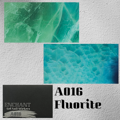 半硬化ジェルネイルシール　Gel Nail Stickers【A016】Fluorite
