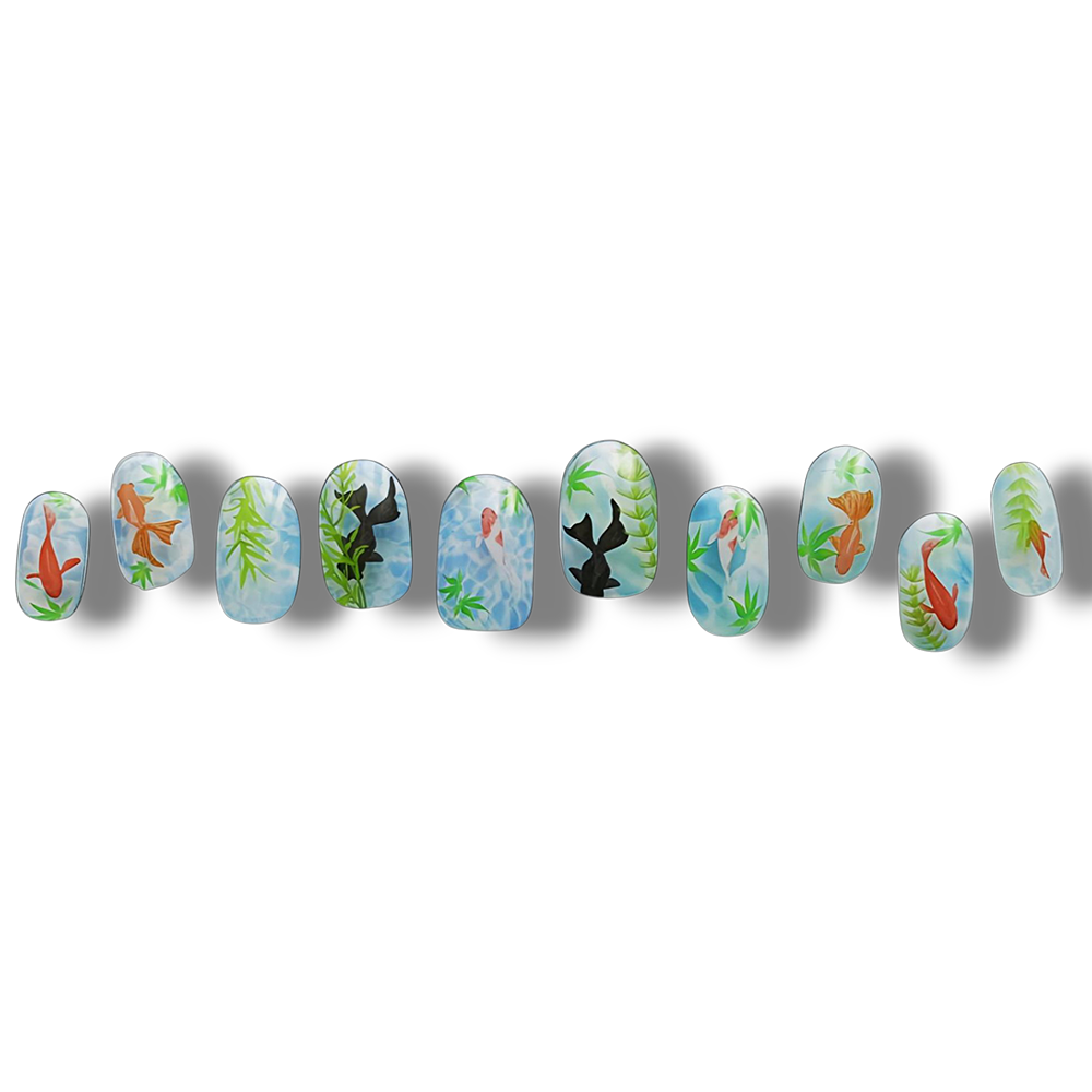 Nail Sticker Light Set Gel Nail Stickers [Type: A] + Hand Light