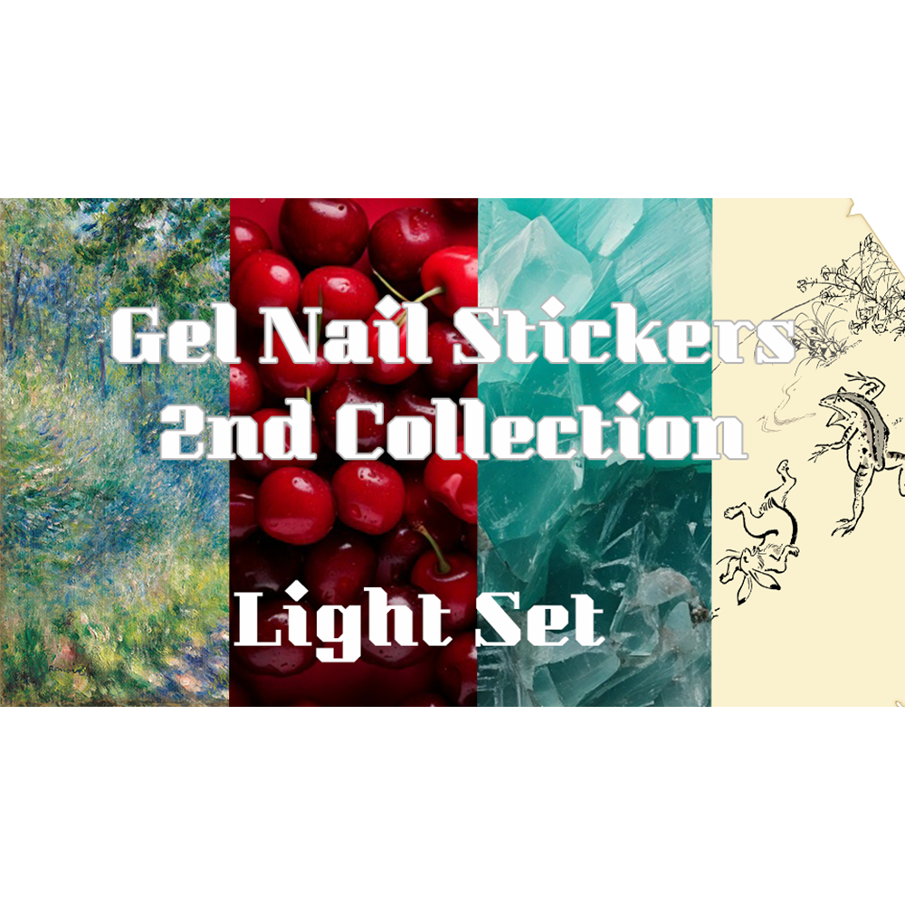 Nail Sticker Light Set Gel Nail Stickers [Type: A] + Hand Light