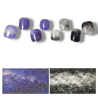 半硬化ジェルネイルシール　Gel Nail Stickers【B004】Night sky