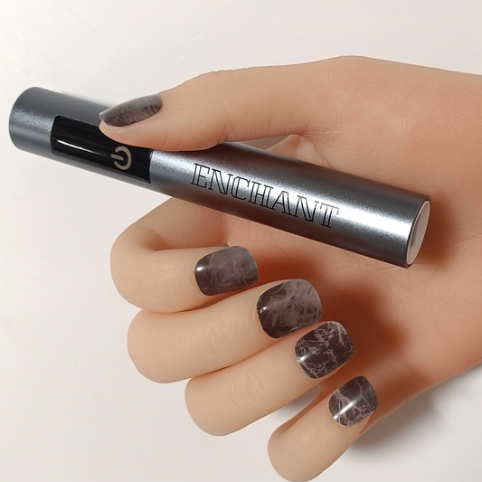 Nail Sticker Light Set Gel Nail Stickers [Type: B] + Hand Light