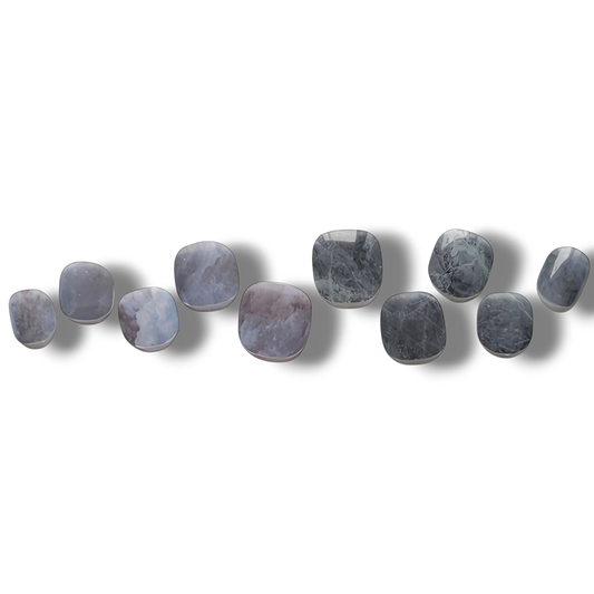 半硬化ジェルネイルシール　Gel Nail Stickers【B015】Bluegray Marble