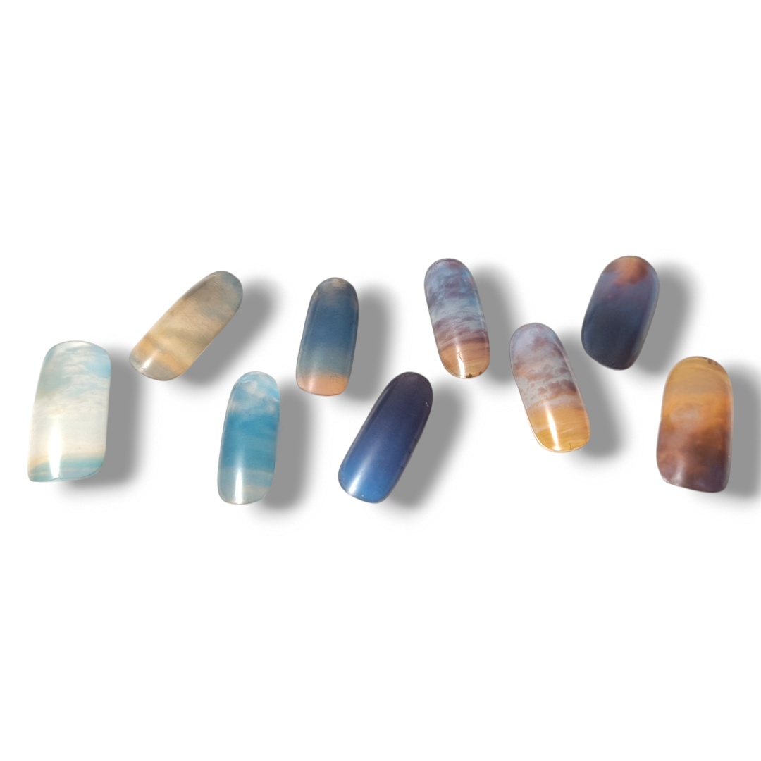 半硬化ジェルネイルシール　Gel Nail Stickers【A002】Sunset × Sunrise